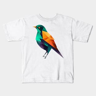 Paradise Bird - Abstract bird design for the environment Kids T-Shirt